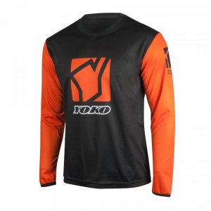 MX dres YOKO SCRAMBLE black / orange XXXL