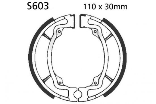 Brake shoe set EBC S603 includings springs