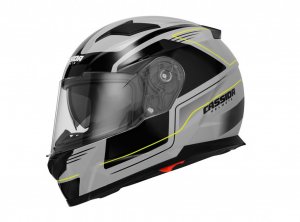 Integralna čelada CASSIDA APEX FUSION grey/ black/ yellow fluo M